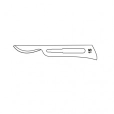 Scalpel Blade No. 15 Pack of 100 Stainless Steel,
